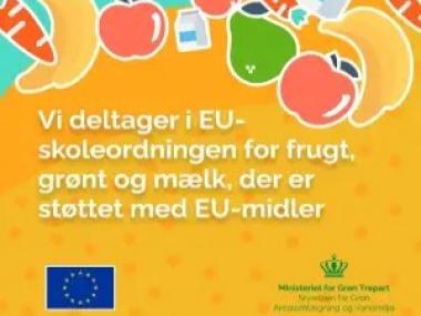 Webbanner om EU-tilskud til mælke- og frugtordning