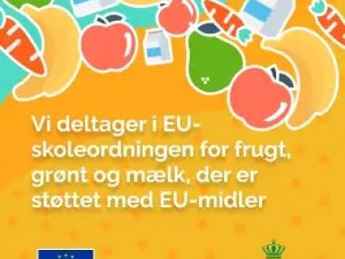 Webbanner om EU-tilskud til mælke- og frugtordning